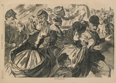 Heimkehr aus dem Krieg, aus der Zeitschrift Harpers Weekly, veröffentlicht am 13. Juni 1863 von Winslow Homer